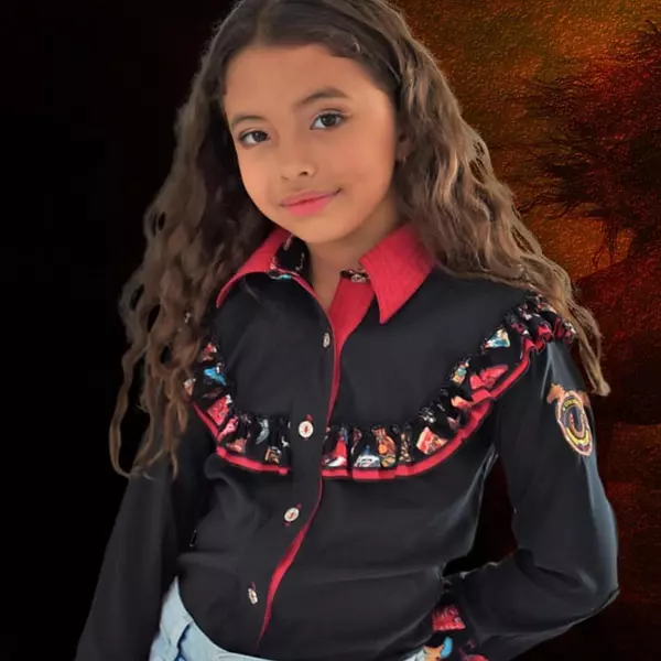 Camisa Vaquera Kids Niña 2