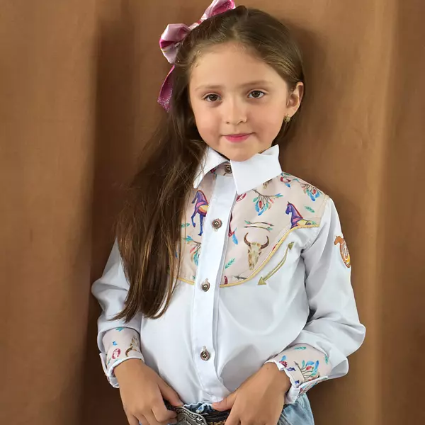 Camisa Vaquera Kids Niña 5