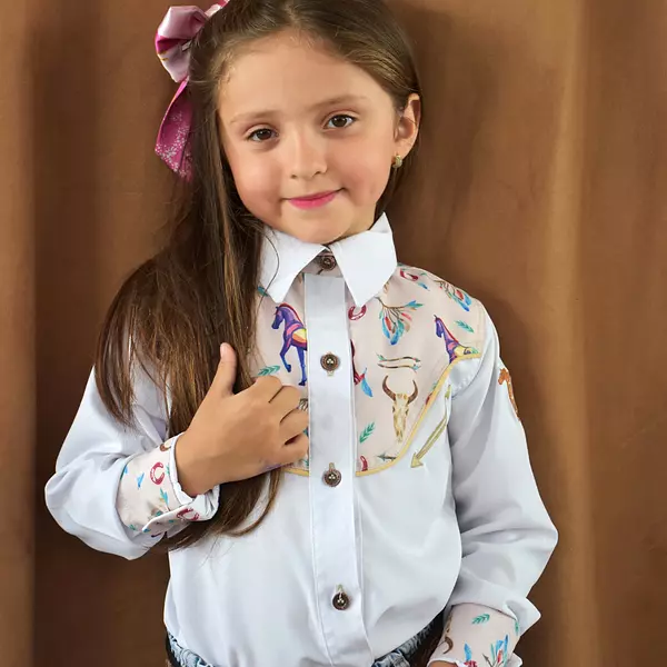 Camisa Vaquera Kids Niña 5